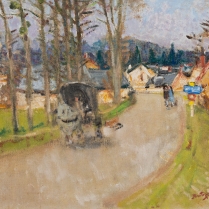 Pierre-Eugène Montézin (1874-1946) - La sortie du village